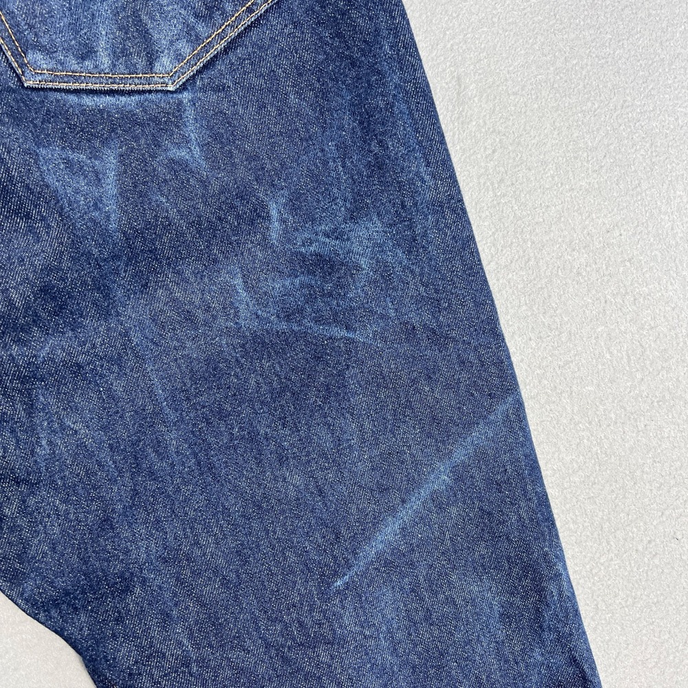 Levis 501 Jeans Fit 36x32 Original Fit Straight Fit Dark Wash Denim Button Fly - Picture 8 of 12